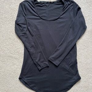 Elegant Black Long Sleeve Women's Top